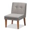 Baxton Studio Dining Nook, 47.25 W, 27.75 H, Wood, Grey/Walnut Brown 214-11698-11699-9305-ZORO - alternate 9